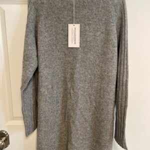 360 Cashmere Heather Gray Long Sleeve Dress